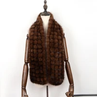 new women fur scarf mink warm and nice imported material long one size