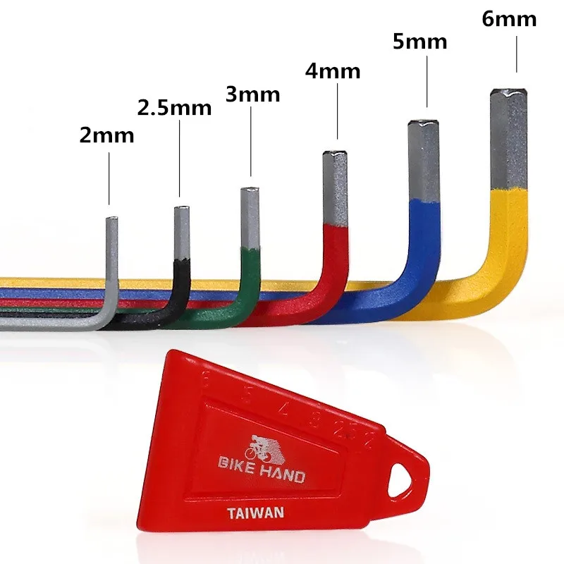 

BIKE HAND YC-613-6C Bicycle Allen Key Set MTB Repair Tool Kit Inner Hexagon Spanner Hex Wrench
