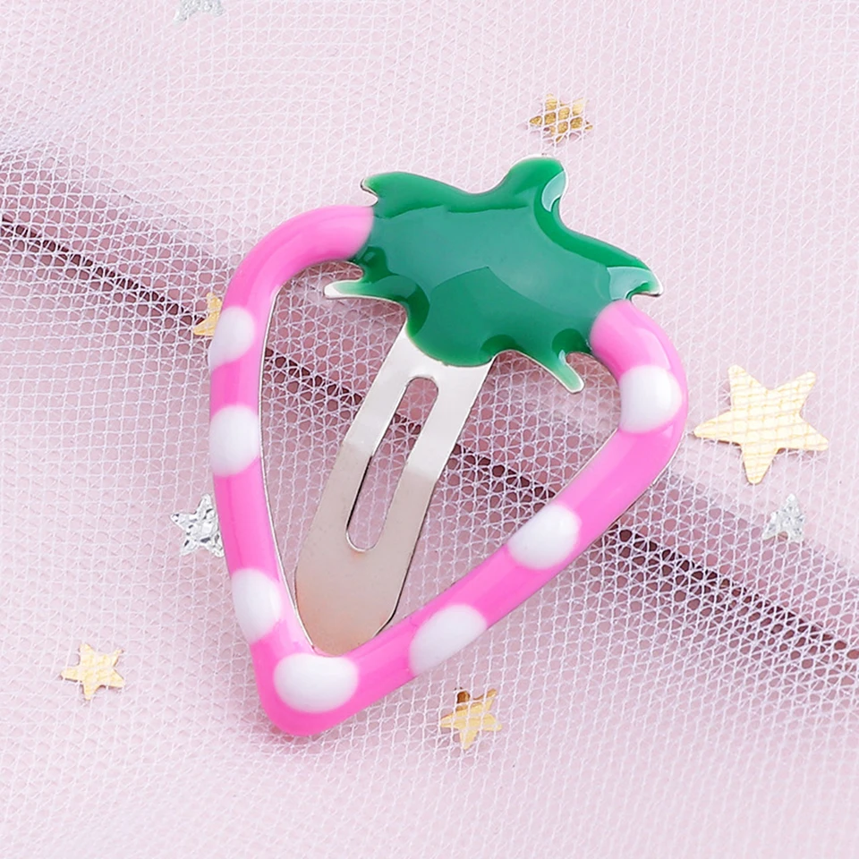 Новые детские заколки головной убор ручной работы для волос с фруктами яблоко