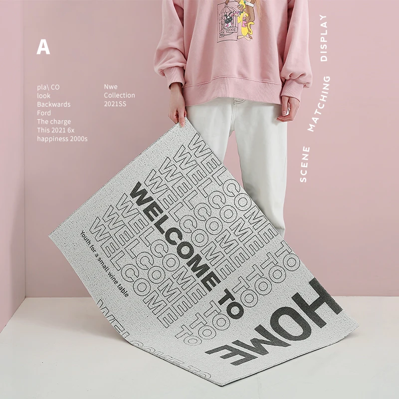 Коврик для дома дверной противоскользящий из ПВХ