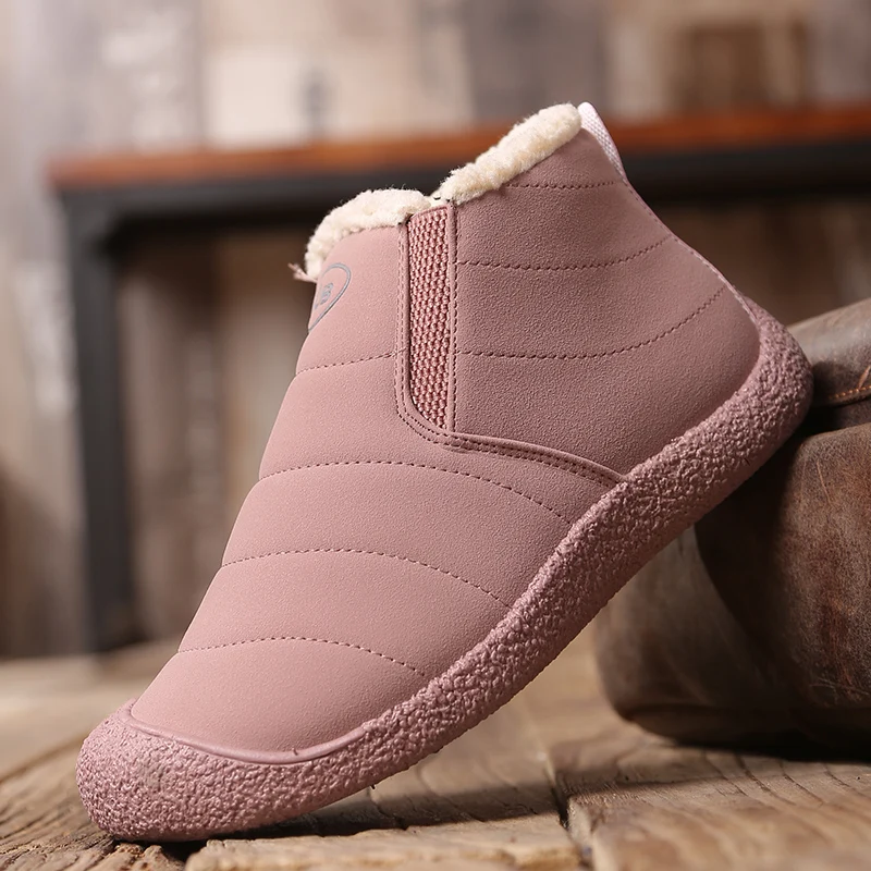 Водонепроницаемые зимние ботинки женская уличная зимняя обувь с меховой