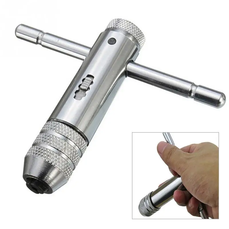 

T-shaped Ratchet Wrench M3-M8 M5-M12 Adjustable Thread Metric Tap Wrenches Extended Type Tapping Wrench handtools