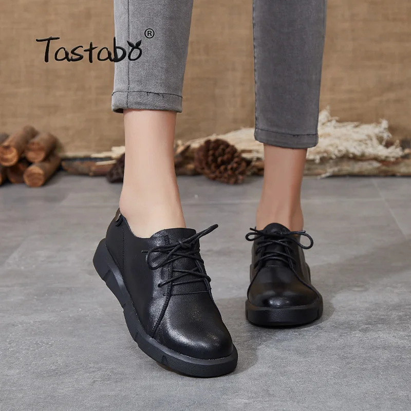 Женская обувь ручной работы из натуральной кожи Сезон весна Новый стиль Цвет