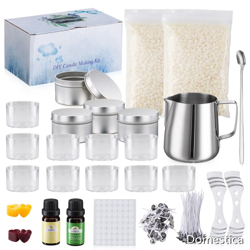 1 Set Candle Making Supplies DIY Kit Beeswax Arts And Crafts Scented Wax Melts Air Freshener Soy Warmer Cubes | Дом и сад