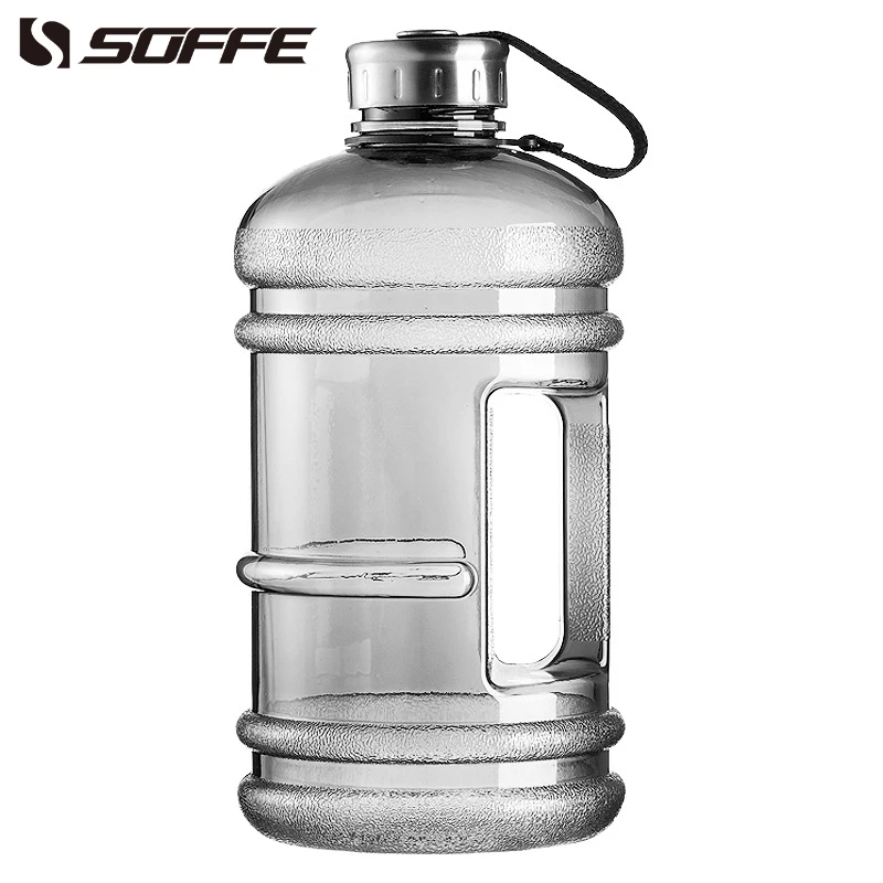 

Soffe 2.2L Large Capcity 1/2 Gallon Water Bottle Bpa Free Shaker Protein Plastic Sport Water Bottles Handgrip Gym Fitness Kettle