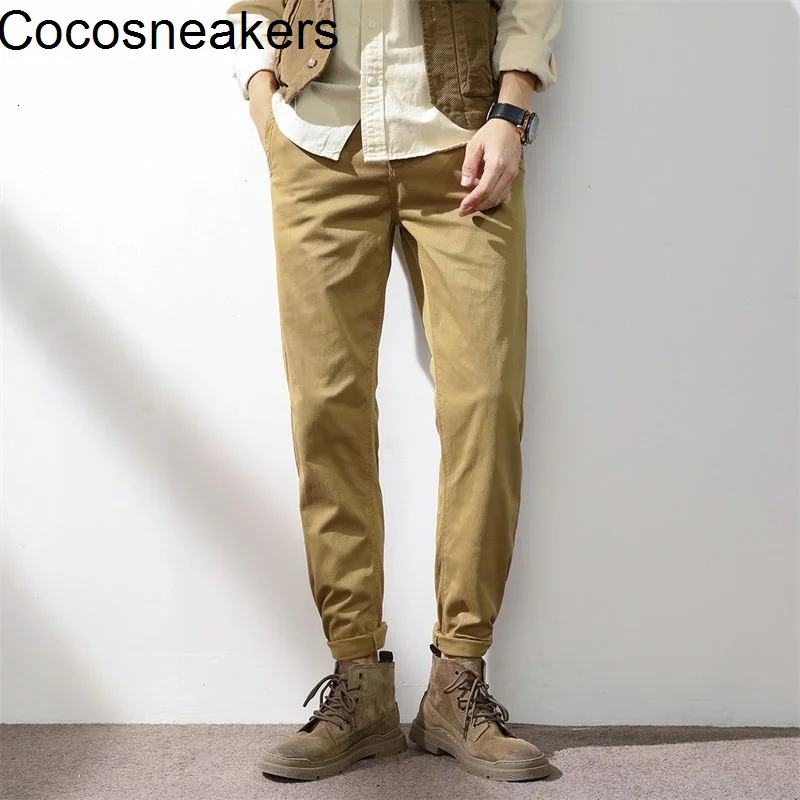 

Мужские осенне-зимние простые повседневные брюки