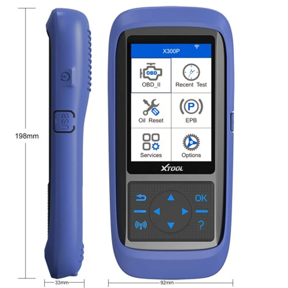 Автомобильный диагностический инструмент XTOOL X300P X300 P OBD2 поддержка EPB TPS сброс