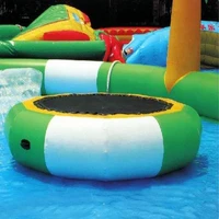 water trampoline 2 m diameter 0 6mm pvc inflatable trampoline or inflatable bouncer outdoor game summer water toy water park