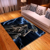 terror 3d skull print carpets for living room bedroom area rugs soft flannel halloween party decor carpet wholesaledropshopping