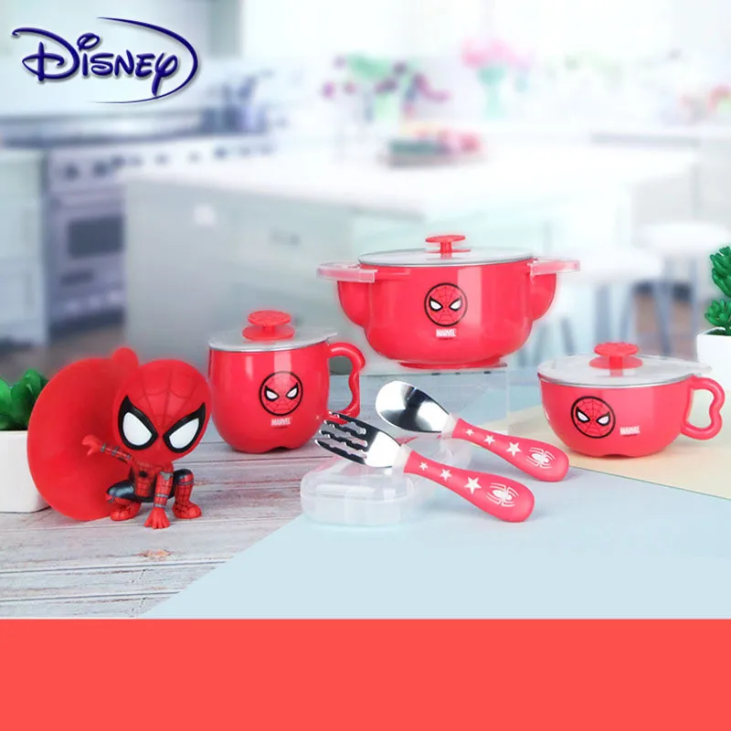 Детская посуда Disney для малышей нержавеющая сталь изоляция водонепроницаемая