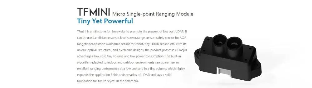 TOF Mini Benewake TFmini Lidar Range Finder сенсор модуль одна точка микро-диапазон для Arduino Pixhawk Дрон UART версия