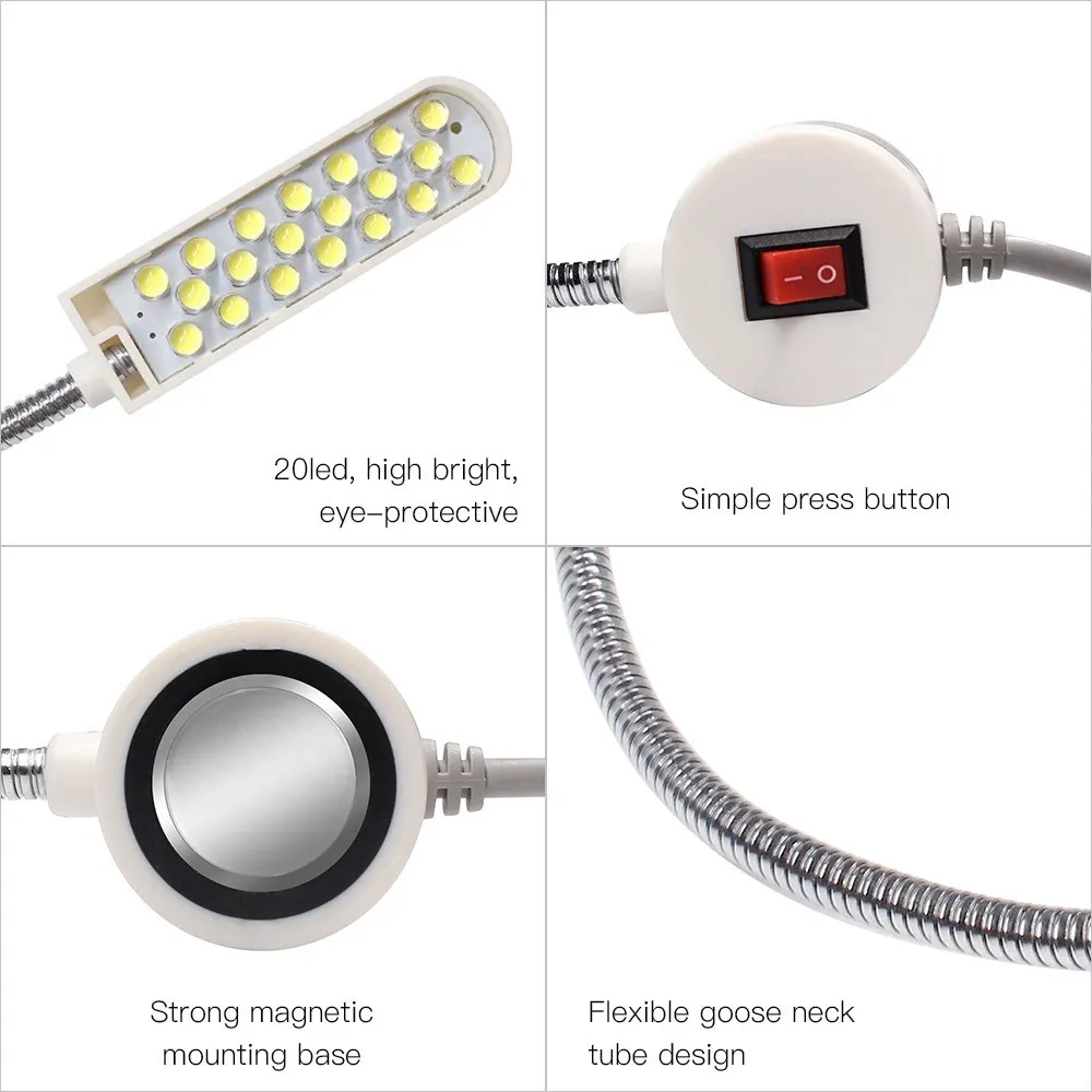 NEWKBO 30LED светильники для швейной машинки лампа Магнитная фиксированная база