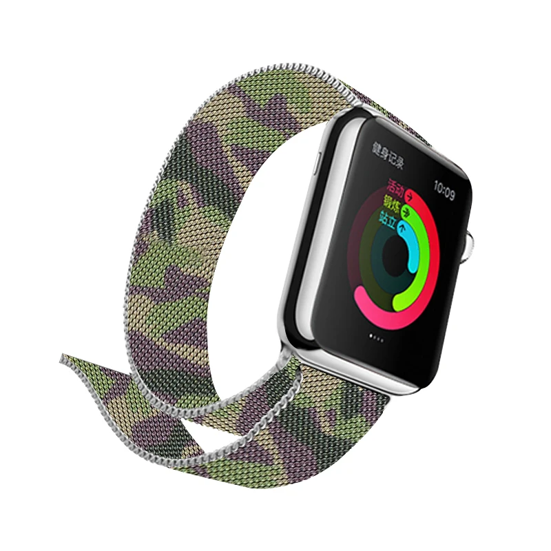 Миланская петля ремешок 44 мм 40 мм череп дизайн для Apple Watch серии 4 металлический браслет из нержавеющей стали ремешок для i Watch