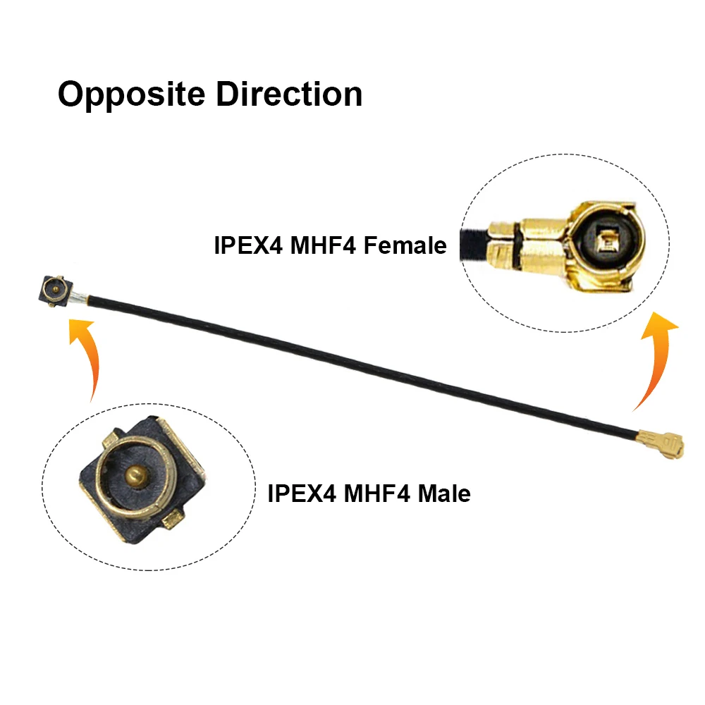2 шт. коаксиальный удлинитель IPEX4 MHF4 папа-мама папа RF0.81 RF мама 4G кабель-удлинитель 5