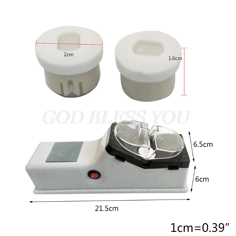 

Automatic Electric Knife Sharpener Kitchen Professional USB Rotary Stone Sharpener Easy Fast Knife Scissor Sharpening