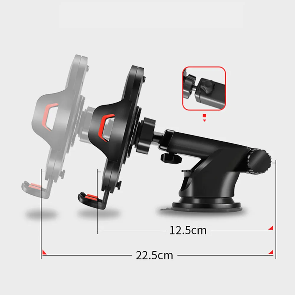 

Car Phone Mount Dashboard Car Phone Holder Washable Strong Sticky Gel Pad With One-Touch Design Compatible For Mobile Phones
