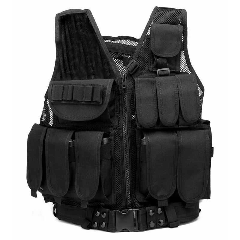

Military Tactical Combat Vest Airsoft Wargame Body Armor Molle Plate Carrier Hunting Vest Outdoor CS Paintball Equipment