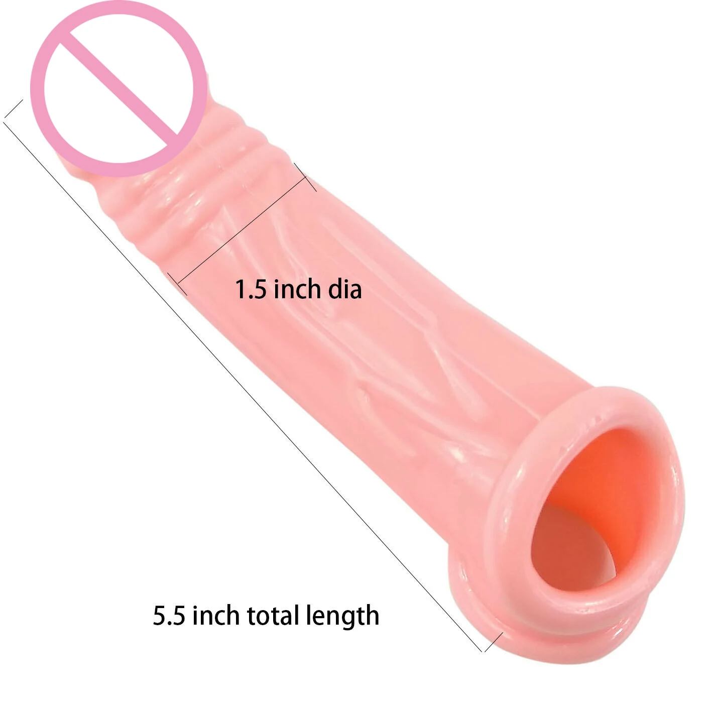 Большой удлинитель для пениса многоразовый Массажер задержки эякуляции насадка