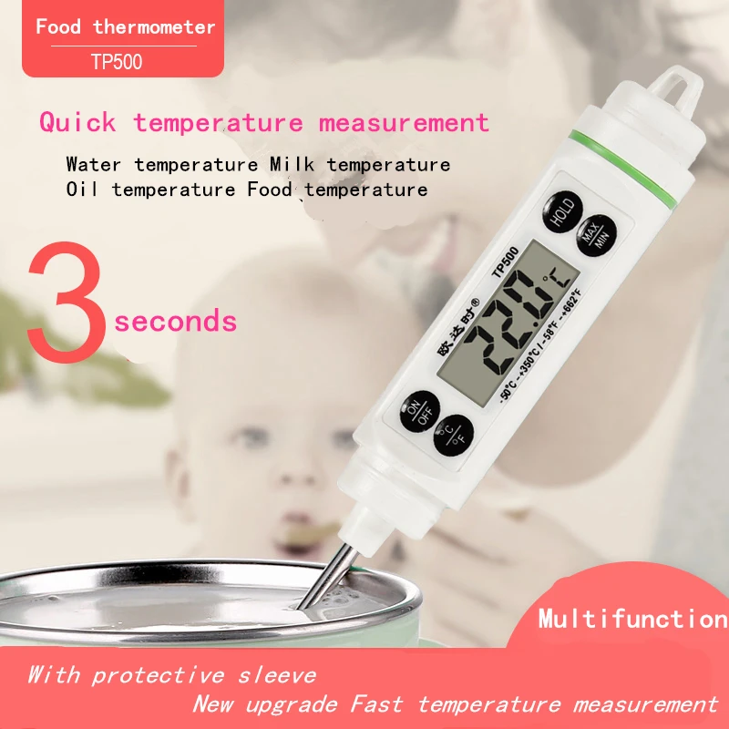 

Odatime Digital Kitchen Thermometer Water Milk Meat Electronic Temperature Gauge Cooking Food Probe Test Tool Kitchen Supplies