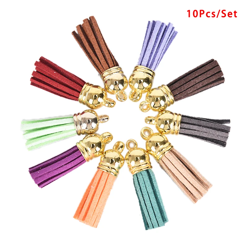 10 шт./лот кожаные сережки-кисточки для украшения ювелирных изделий своими руками