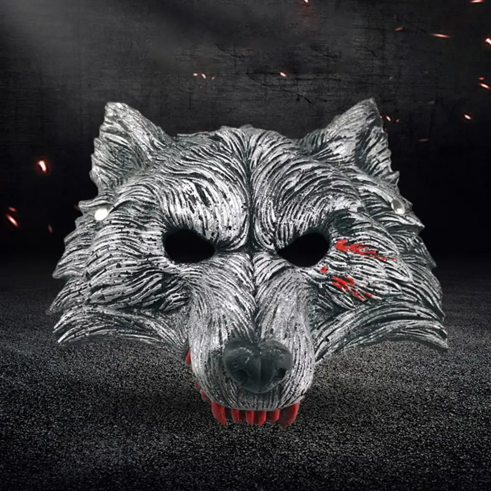 3D маска на Хэллоуин экологическая высокая имитация Волчья реквизит ползучий