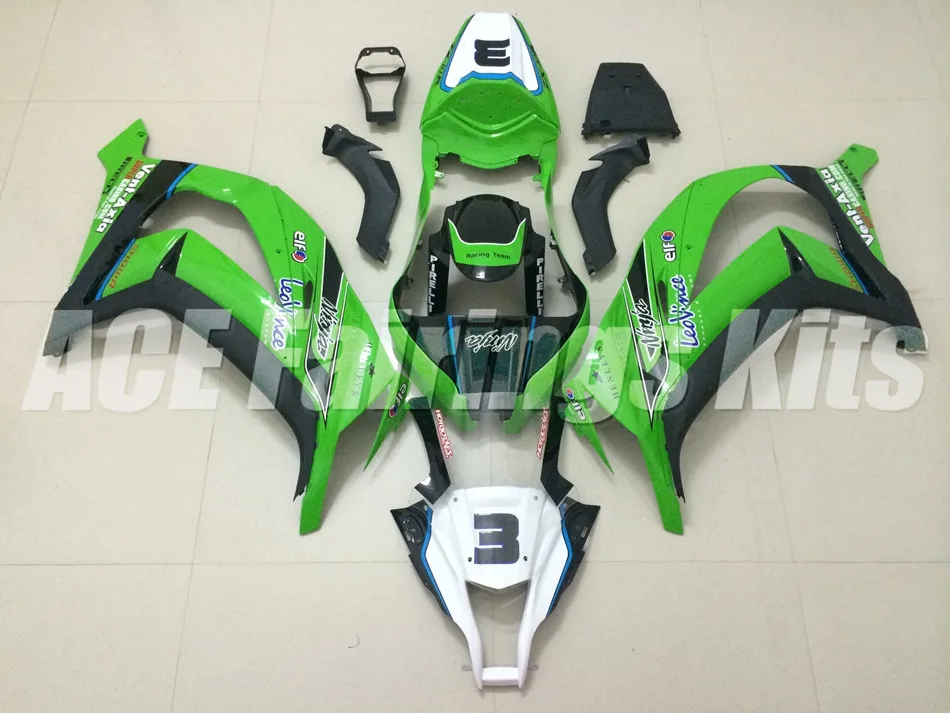 Новый ABS Обтекатели комплект подходит для kawasaki Ninja ZX10R 2011 2012 2013 2014 2015 полный набор 11