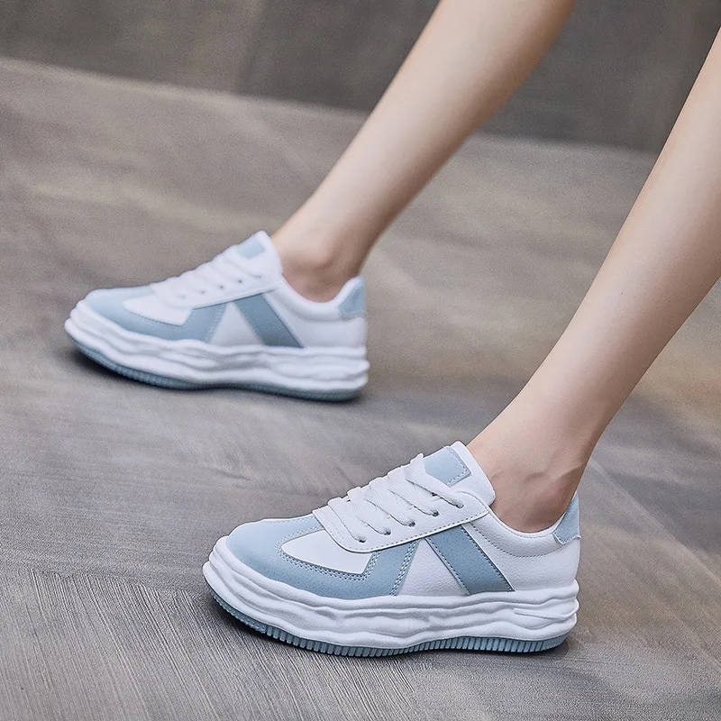 Han edition white shoe tide female ins han edition of new fund of 2021 autumn NK130 increased thick bottom running sneakers f