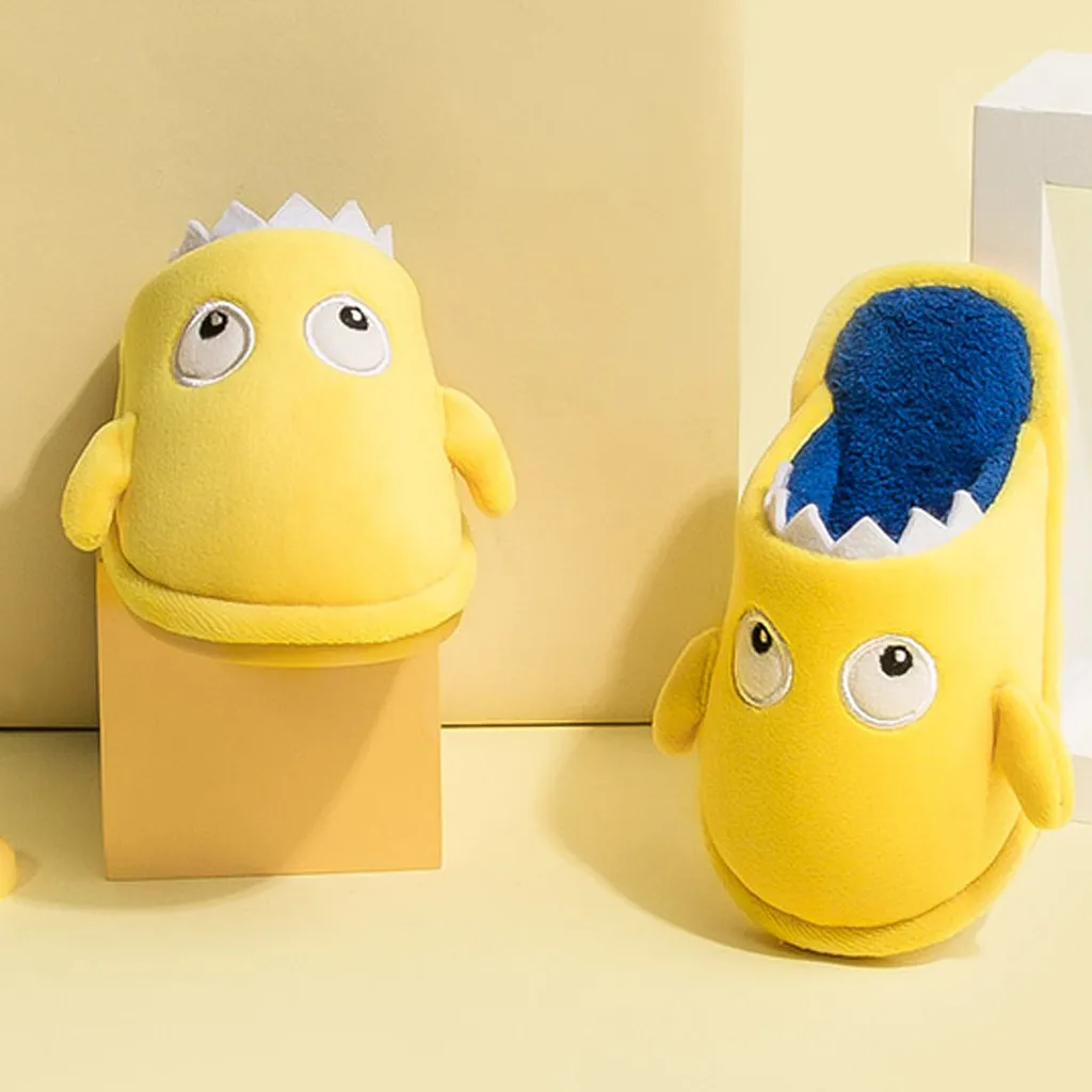 Милые домашние тапочки с рисунком для маленьких девочек и мальчиков детская