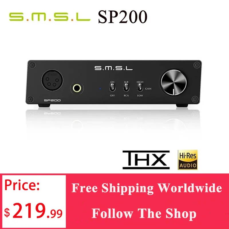 

SMSL SP200 THX AAA 888 технология усилитель для наушников сбалансированный Bluetooth 5,0 USB DAC