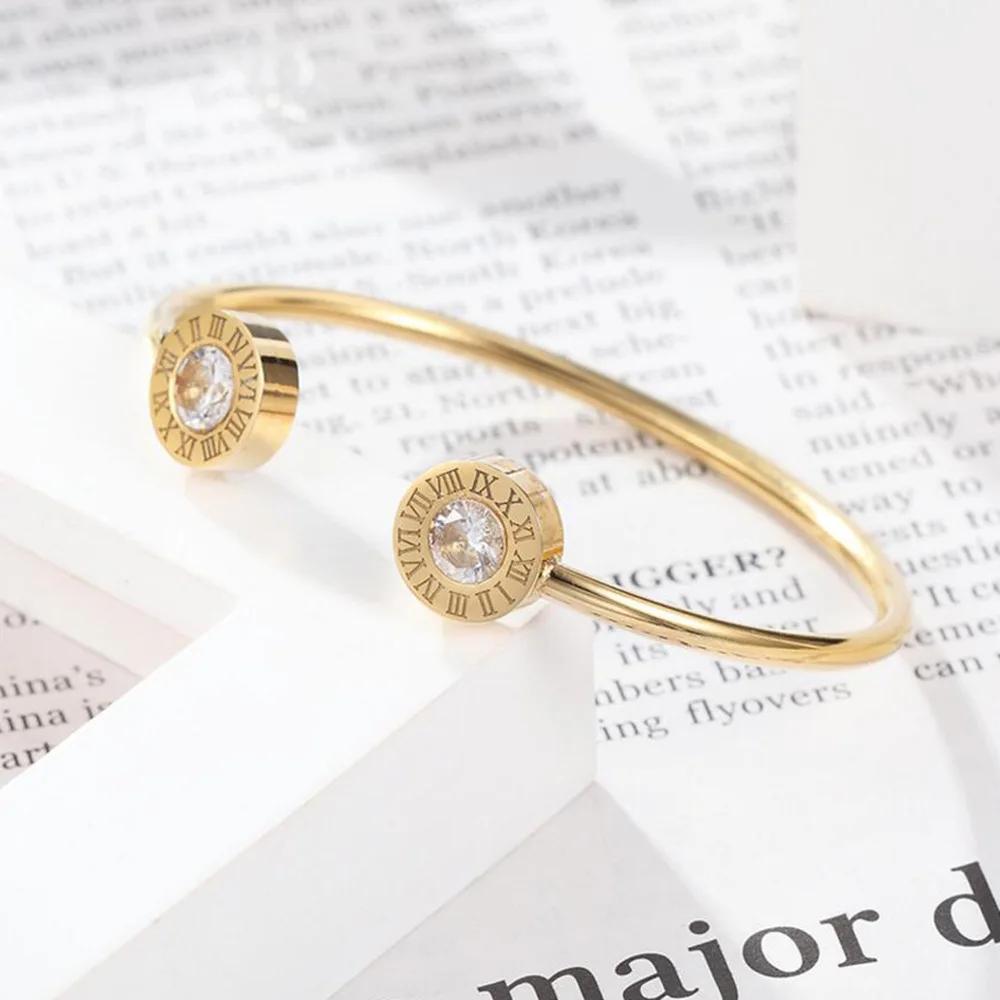 Браслеты с римскими цифрами женские брендовые Ювелирные изделия серебристые