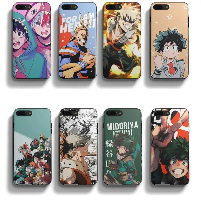

Boku No Hero Academia Phone Case Fundas Shell Cover For Iphone Se 5 6 6 S 7 8 Plus Xr X Xs Max 11 12 13 Mini Pro Max