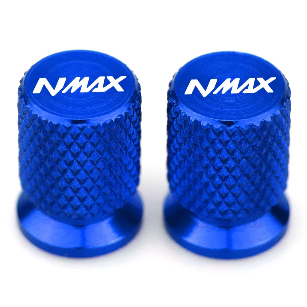 Blue CNC алюминиевые шины клапан воздушный порт крышка крышки мотоцикла аксессуары для Yamaha Nmax N-max 125 155 Красный Синий Золотой - Цвет: Blue