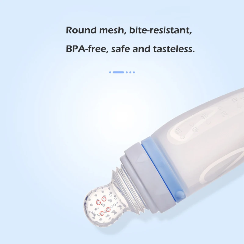 Детская посуда ложка из рисовых хлопьев силиконовая детская с двойной головкой