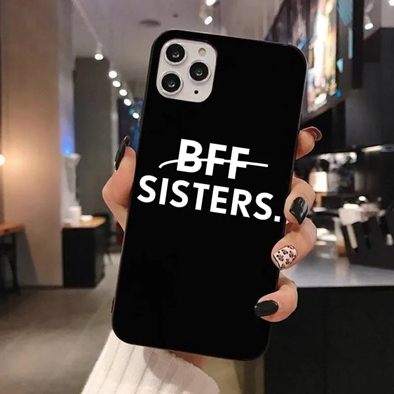 

Best Bff Friends Forever BFF Phone Case for IPhone 12 11 Pro Mxa XS Max XR X 8 7 6 6S Plus Soft Sisters bff Silicone Case