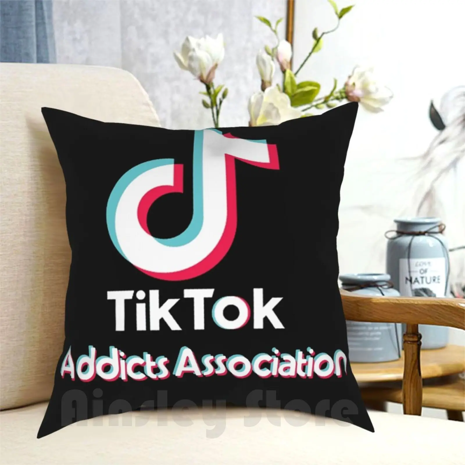 

Addicts Association Pillow Case Printed Home Soft DIY Pillow cover Addicts Association Funny