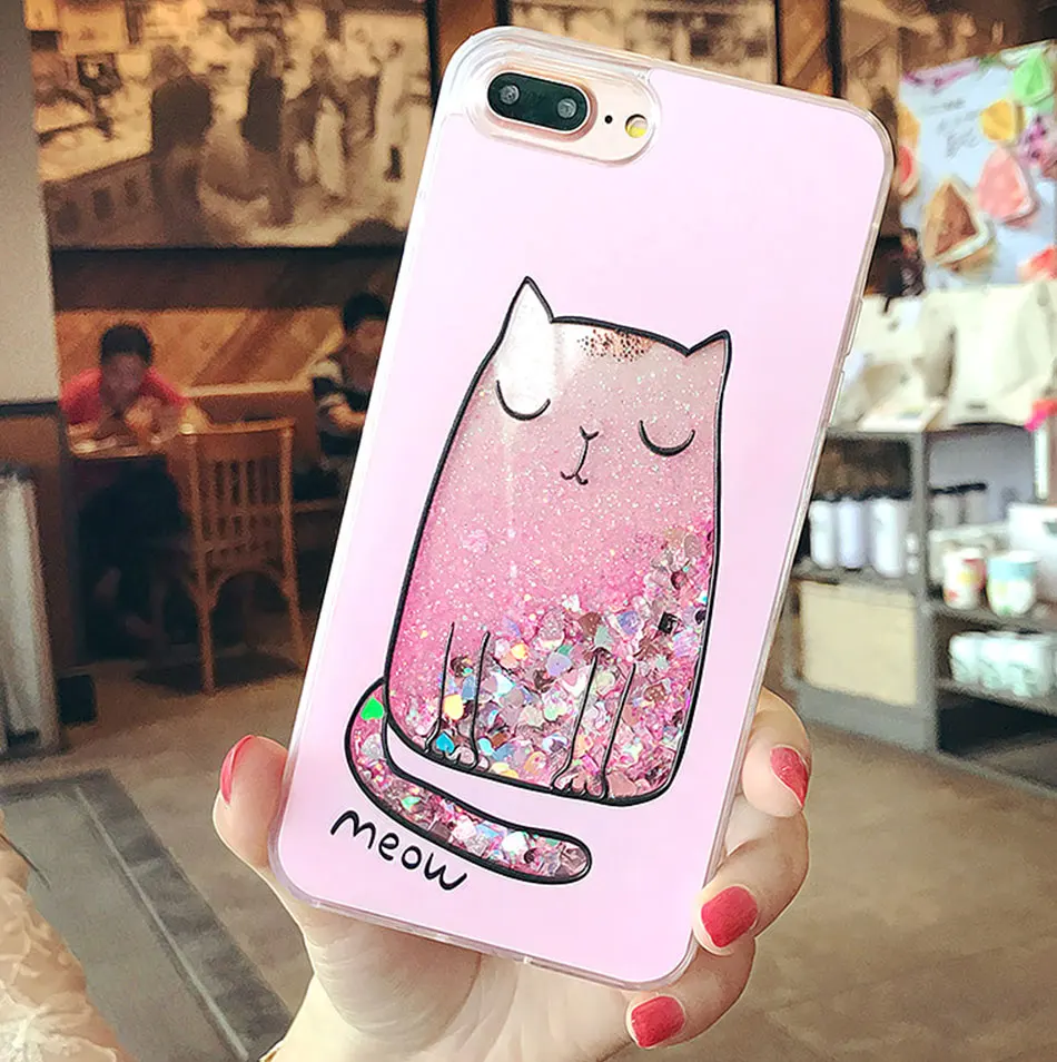 Чехол для iPhone 7 8 X XR XS Max 5 5S 6 6S Plus Чехлы Блестящий жидкий зыбучий песок чехол |