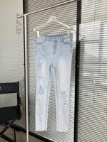 new 2021 spring women hole strentch denim pants female straight jeans ddxgz2 4 29