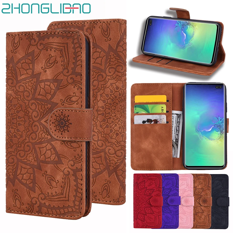 Чехол книжка для Samsung Galaxy S10 S9 S8 Plus A50 A30 A40 A20 A70 A20e A80 A90 S10e Note 9 10 Pro|Чехлы-портмоне| |