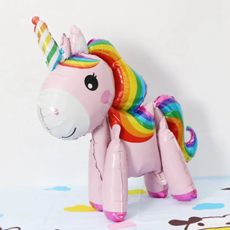 unicorn balloons 6 Единорог тема вечерние Unicornio одноразовая посуда Единорог Декор поставки День Рождения украшения Дети Единорог вечерние сувениры - Цвет: unicorn balloons 6