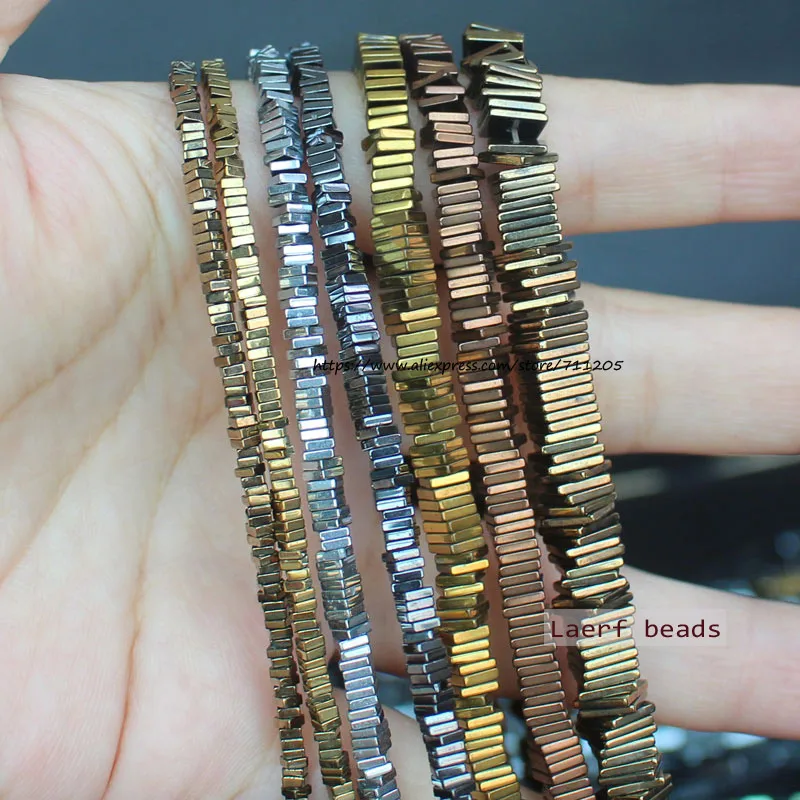 380 шт, очень сияет! Бусины Из Натурального Гематита квадратные разделители, 2/3/4/6 мм, 380 шт. в нитке, для изготовления ювелирных изделий «сделай сам»! Ожерелье, браслет