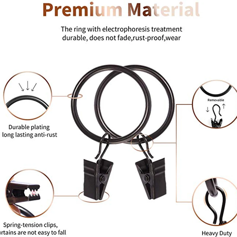 100 шт. зажимы для штор из нержавеющей стали с крючками зажим подвешивания вешалки