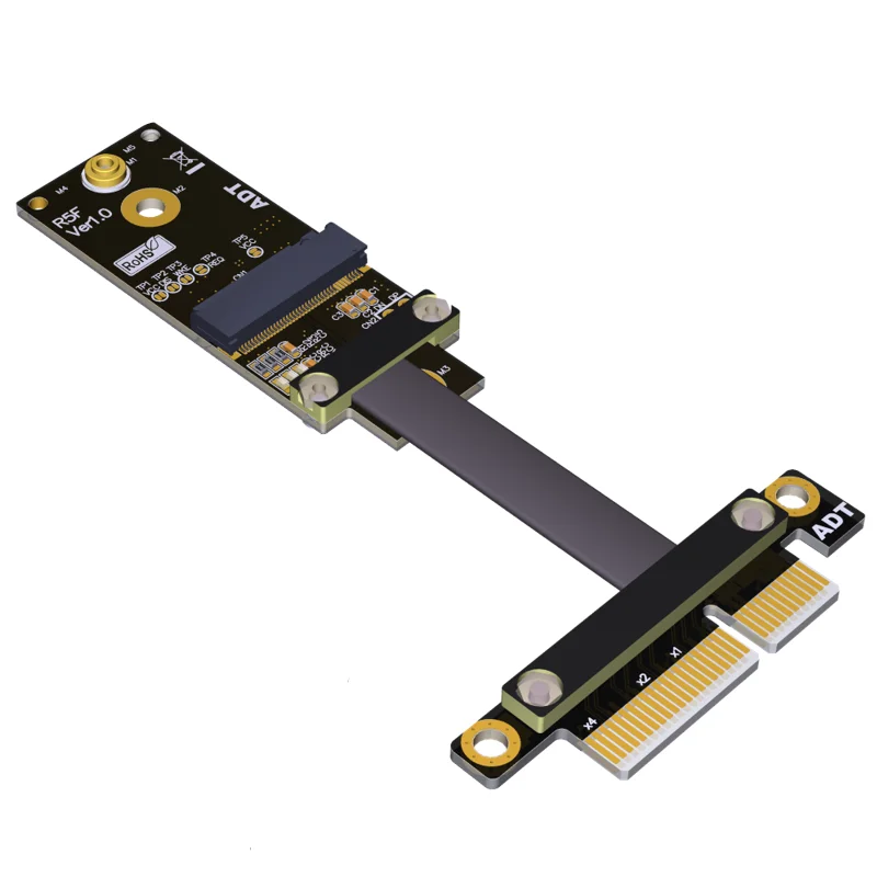 

PCIe x4 к M.2 а. Е. Ключ Wi-Fi адаптер карта удлинитель Riser кабель PCI-Express M2 A E ключ адаптер преобразования