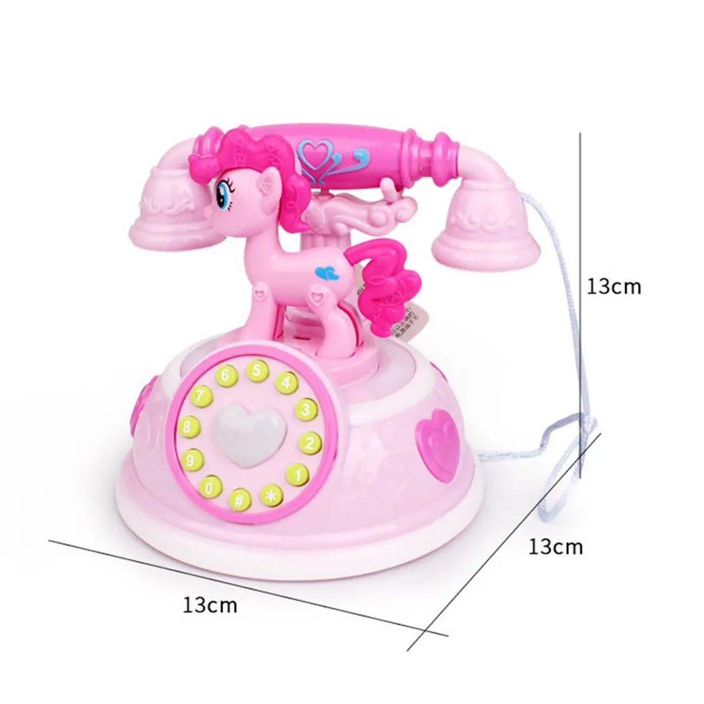 

High Quality Retro Telephone Early Education Story Machine Multi-mode Simulation Telephone Girl Toy