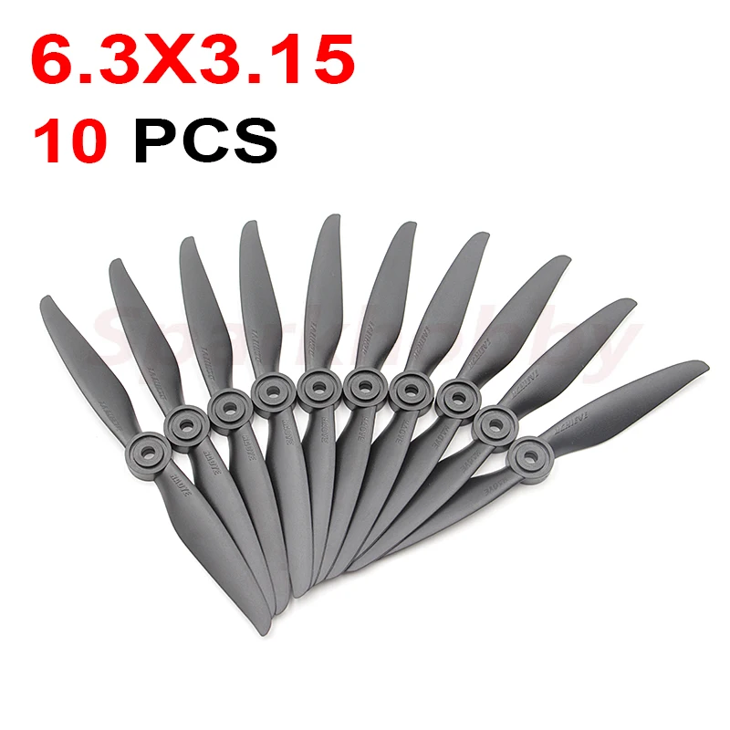 

10PCS Haoye 6.3X3.15 slow speed folding propeller hole diameter 5mm, used for RC Quadcopter fixed-wing aircraft accessories