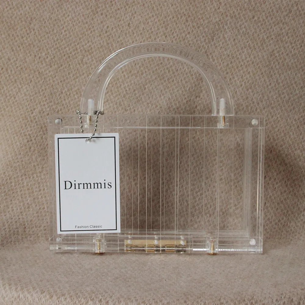 Новая Супермодная Сумочка брендовые модные женские сумки прозрачные акриловые