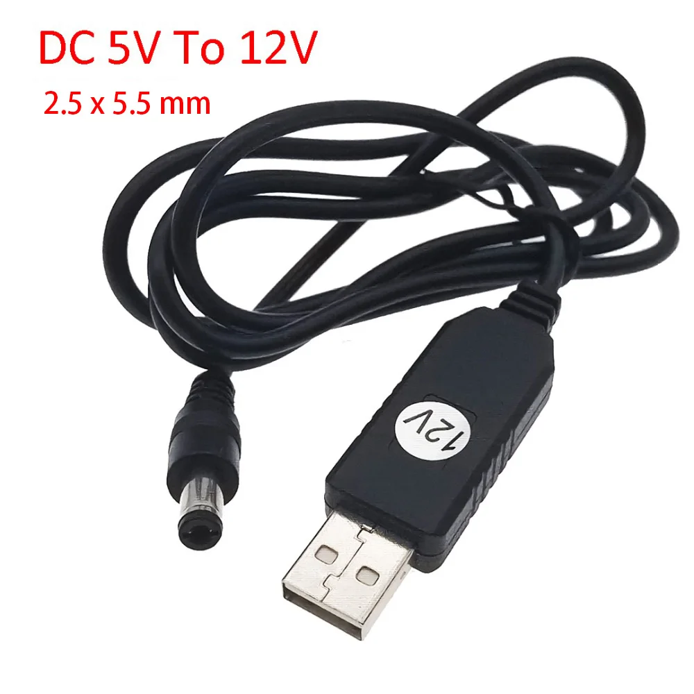 Game Component USB To DC USB Power Boost Line DC 5V To DC 12V Step UP Module USB Converter Adapter Cable 2.5x5.5mm Plug