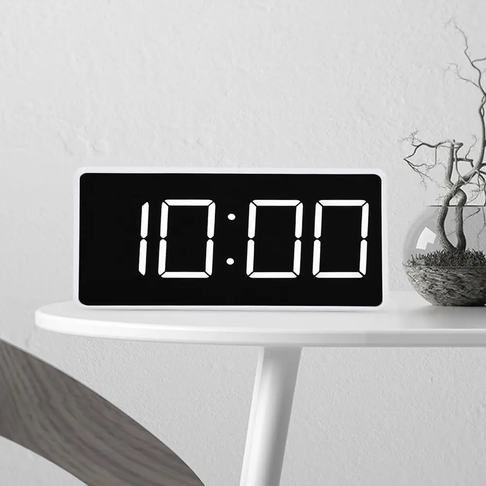 

LED Display Alarm Clock Digital LED Electronic Time Temperature Calendar Tablelarm Clock USB Charging Student Desk Clocks