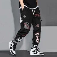 2021 mens fashion new cargo pants handsome pattern print loose streetwear trousers plus size male casual jogger pants sweatpants