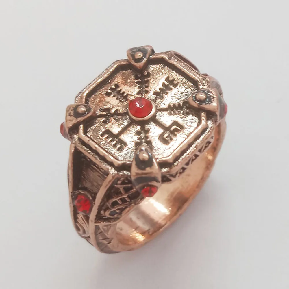 Дропшиппинг Marvel Мстители 4 танос кольца Железный человек Gauntlet bague homme anillos mujer женские ювелирные изделия с кристаллами - Цвет основного камня: Ярко-розовый