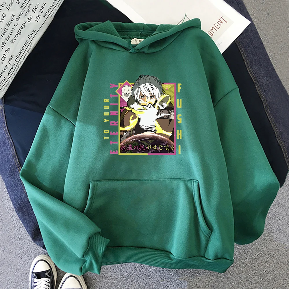 

Japanese Anime To Your Eternity Hoodie Men Fleece Streetwear Sweatshirt Outerwear Hip Hop Pullover Hoodies Casual Harajuku Tops